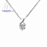 จี้เพชร จี้ทองคำขาว จี้หัวใจ จี้เพชรแท้ - P1005DWG